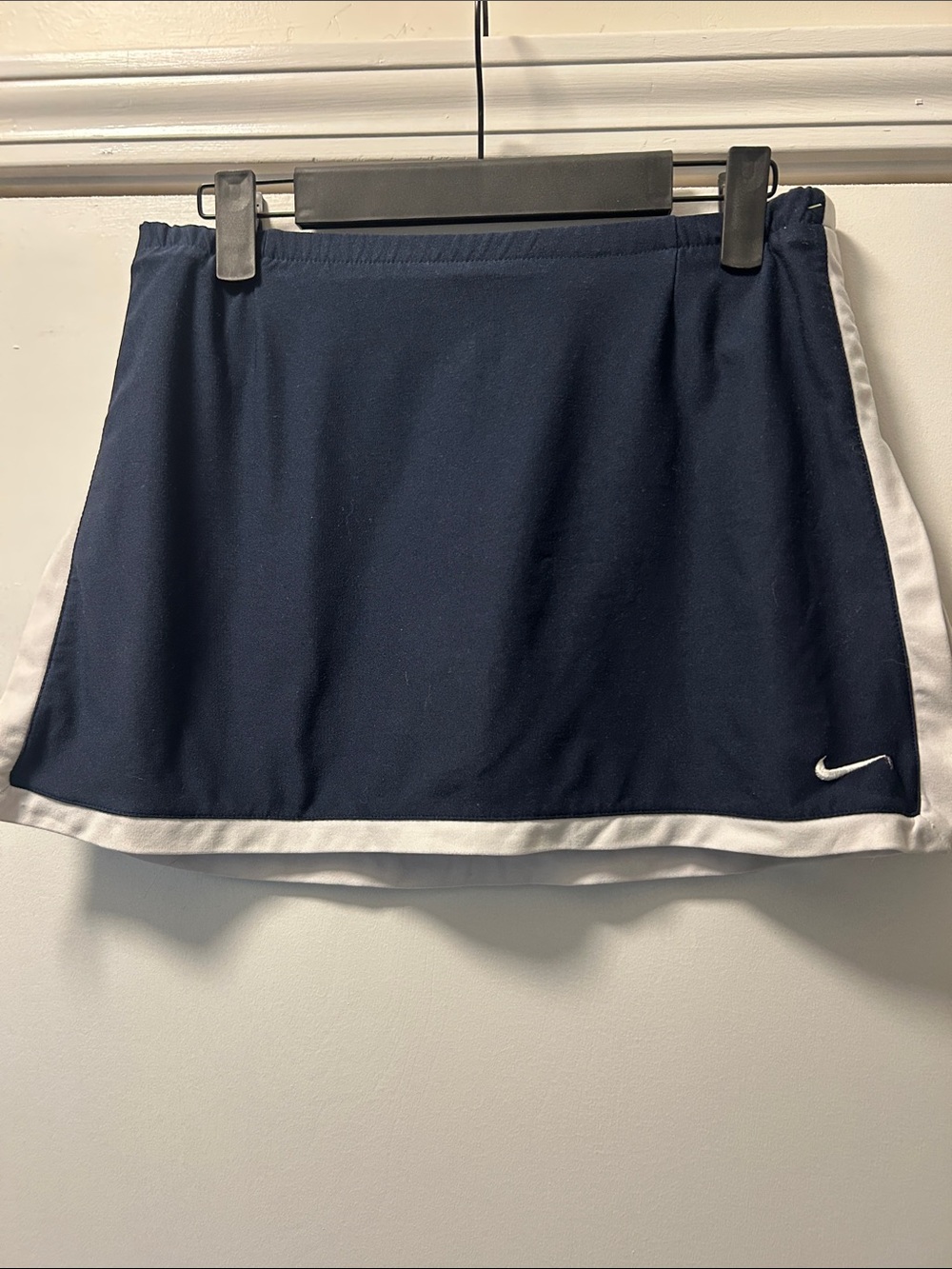 Nike Black/Dark Navy Mini Skirt with White Trim-XS